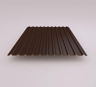 Профнастил двухсторонний НС10, толщина 0,45 мм, RAL 8017 Шоколадно-коричневый,  ЦМ